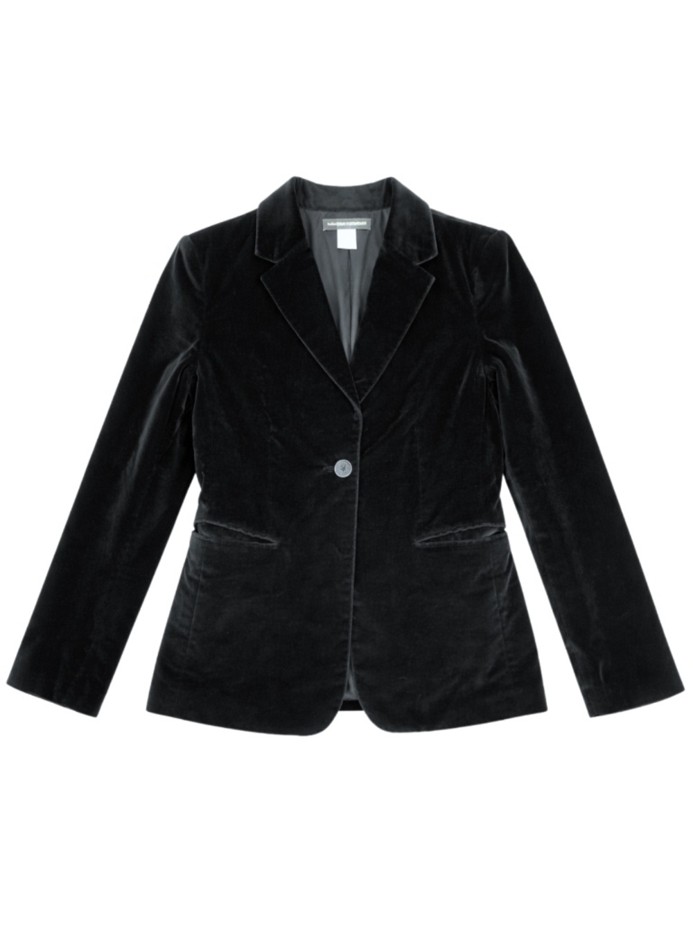 Banana Republic Black Velvet Blazer Size 10 Tailored Classic